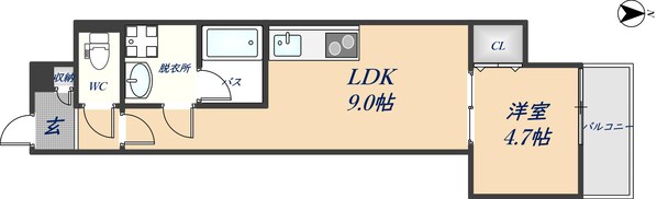 河内花園駅 徒歩4分 2階の物件間取画像